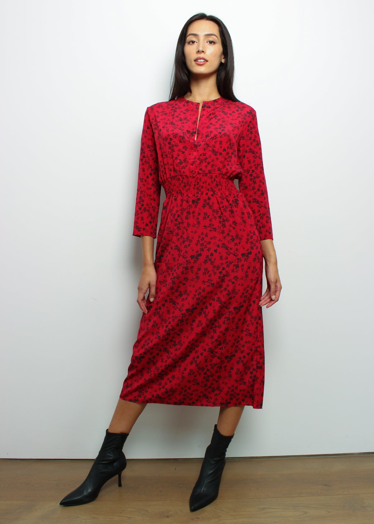 PPL Tiffany Dress in Flower Shadows 01 Russett Red