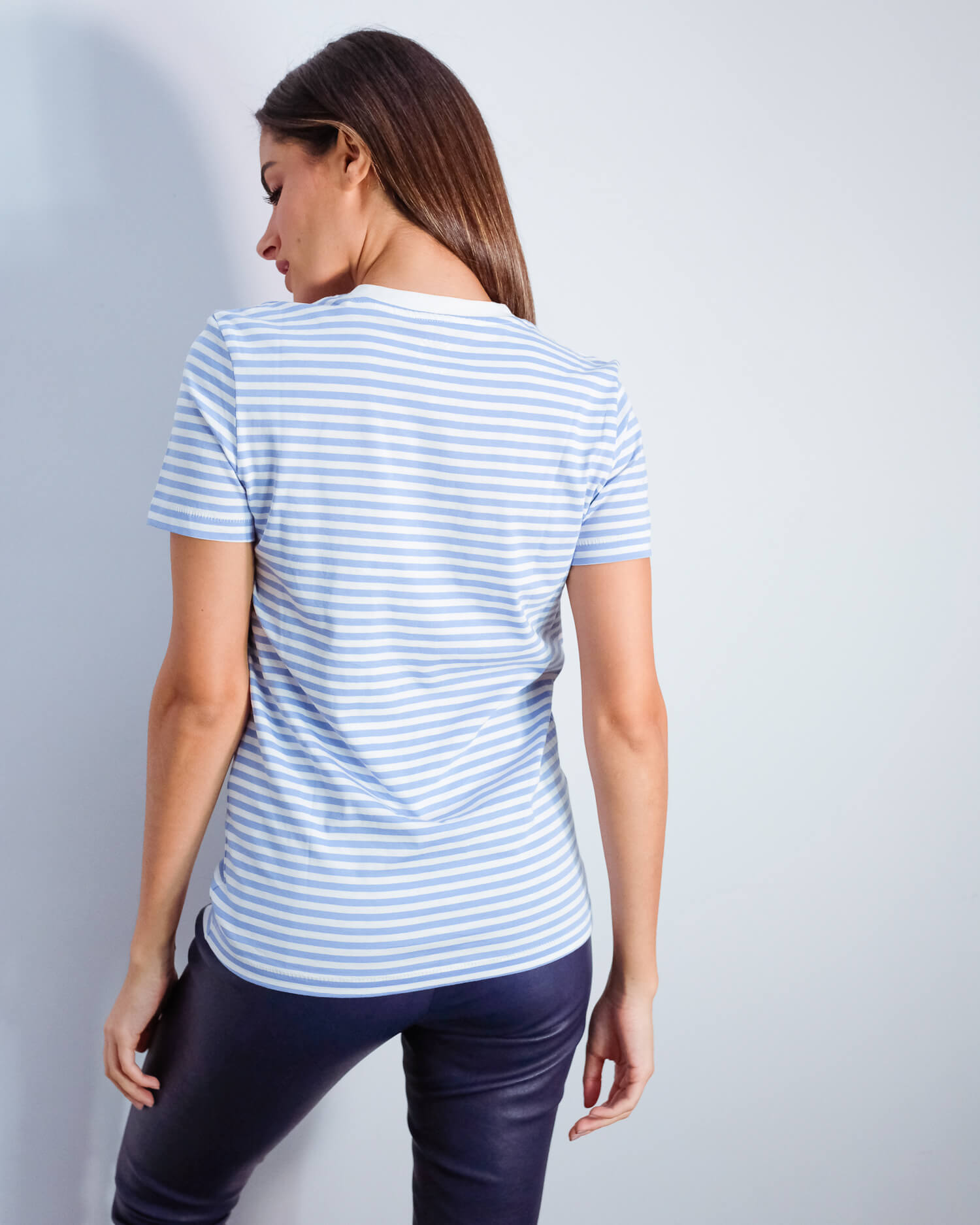 SLF My Perfect Tee in blue and white stripe