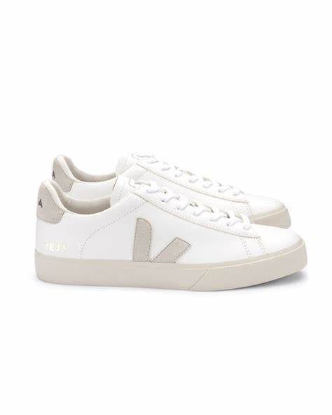 VEJA Campo Chromefree Trainers in Extra White Natural Suede