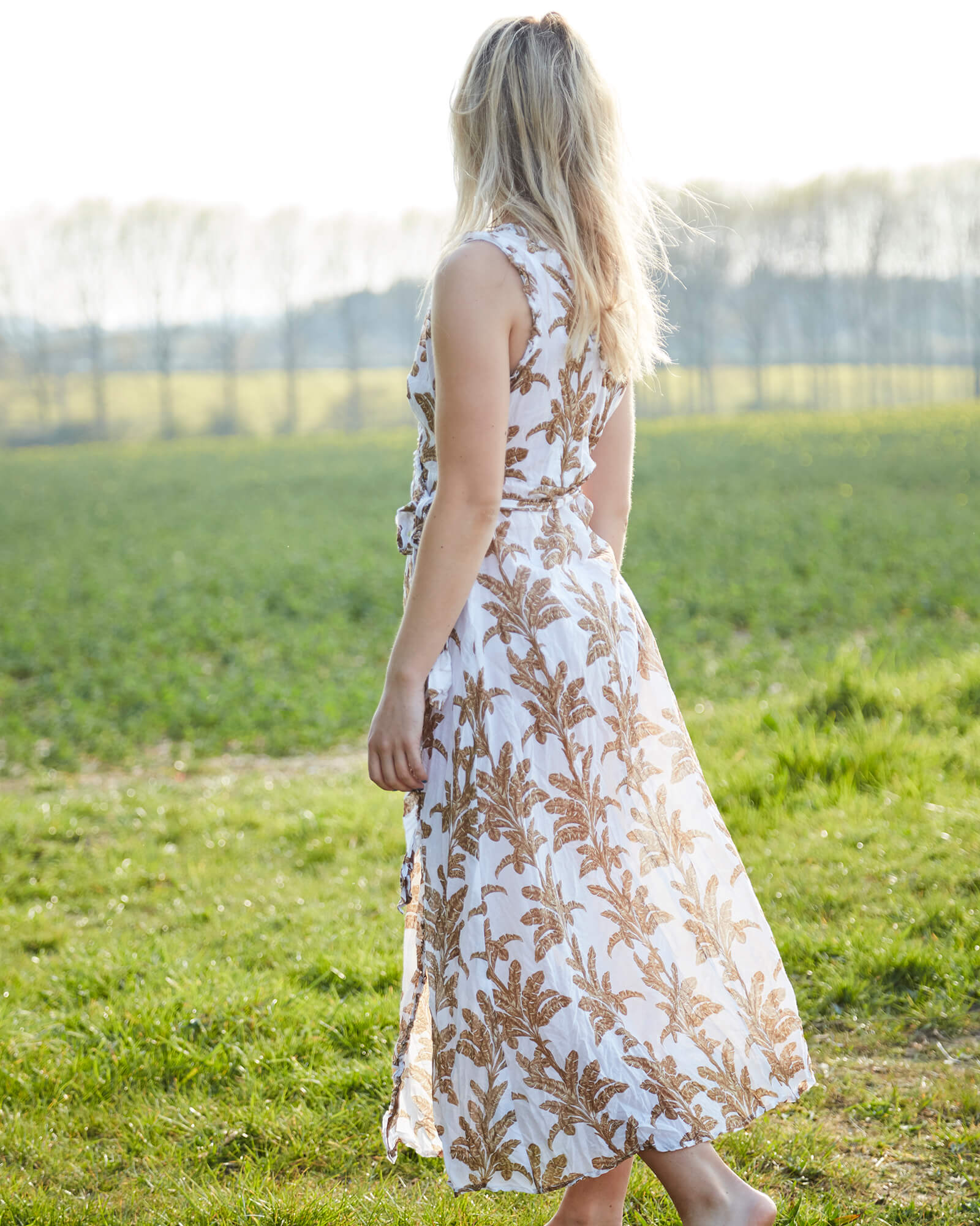 OS Sunshine wrap dress in plama white