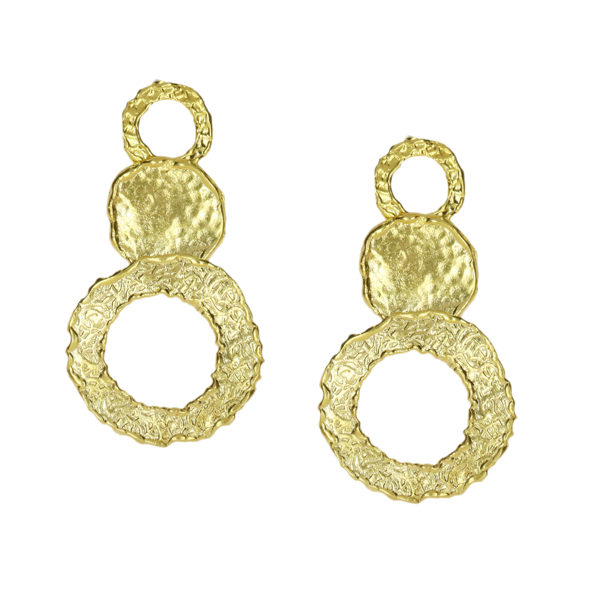OTTOMAN DI08 Circles earrings in gold