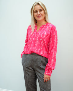 You added <b><u>PPL Sandy open silk shirt in wave 03 pink</u></b> to your cart.