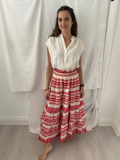 P&C Maxi skirt in red