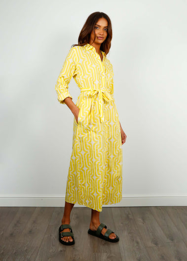 V Susan Dress in Lemon