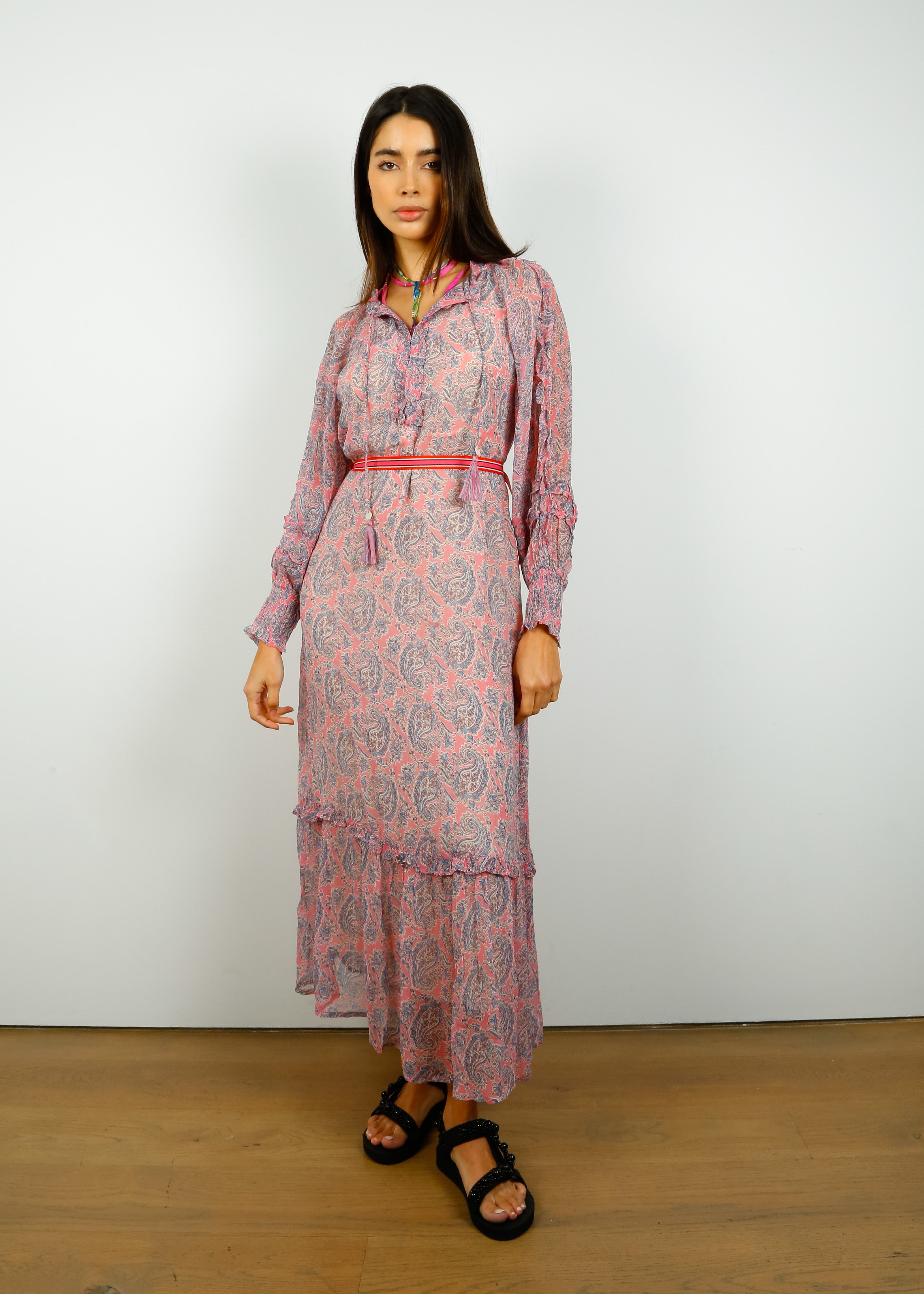 MOLIIN Qamari Dress in Pink Lemonade