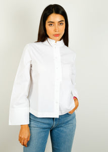 You added <b><u>SLF Serafina Ruffled Shirt in White</u></b> to your cart.