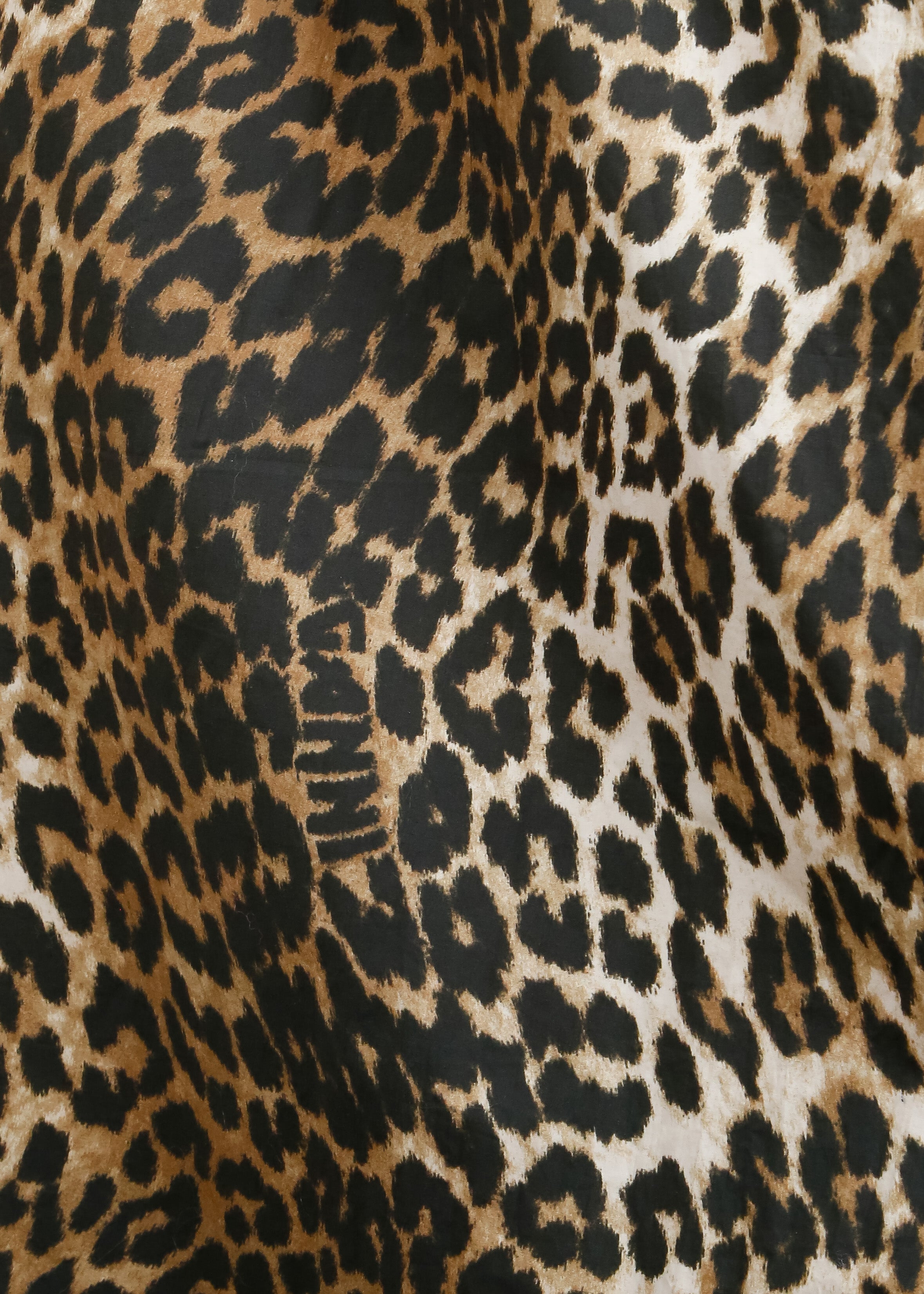 GANNI F7727 Elasticated Maxi Skirt in Leopard