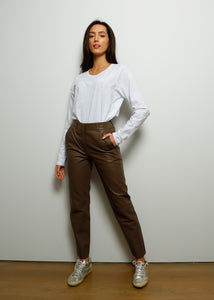 You added <b><u>SLF Marie Leather Pants in Morel</u></b> to your cart.