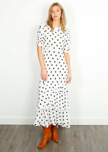 You added <b><u>RIXO Evelyn Dress in Ivory Vintage Spot</u></b> to your cart.