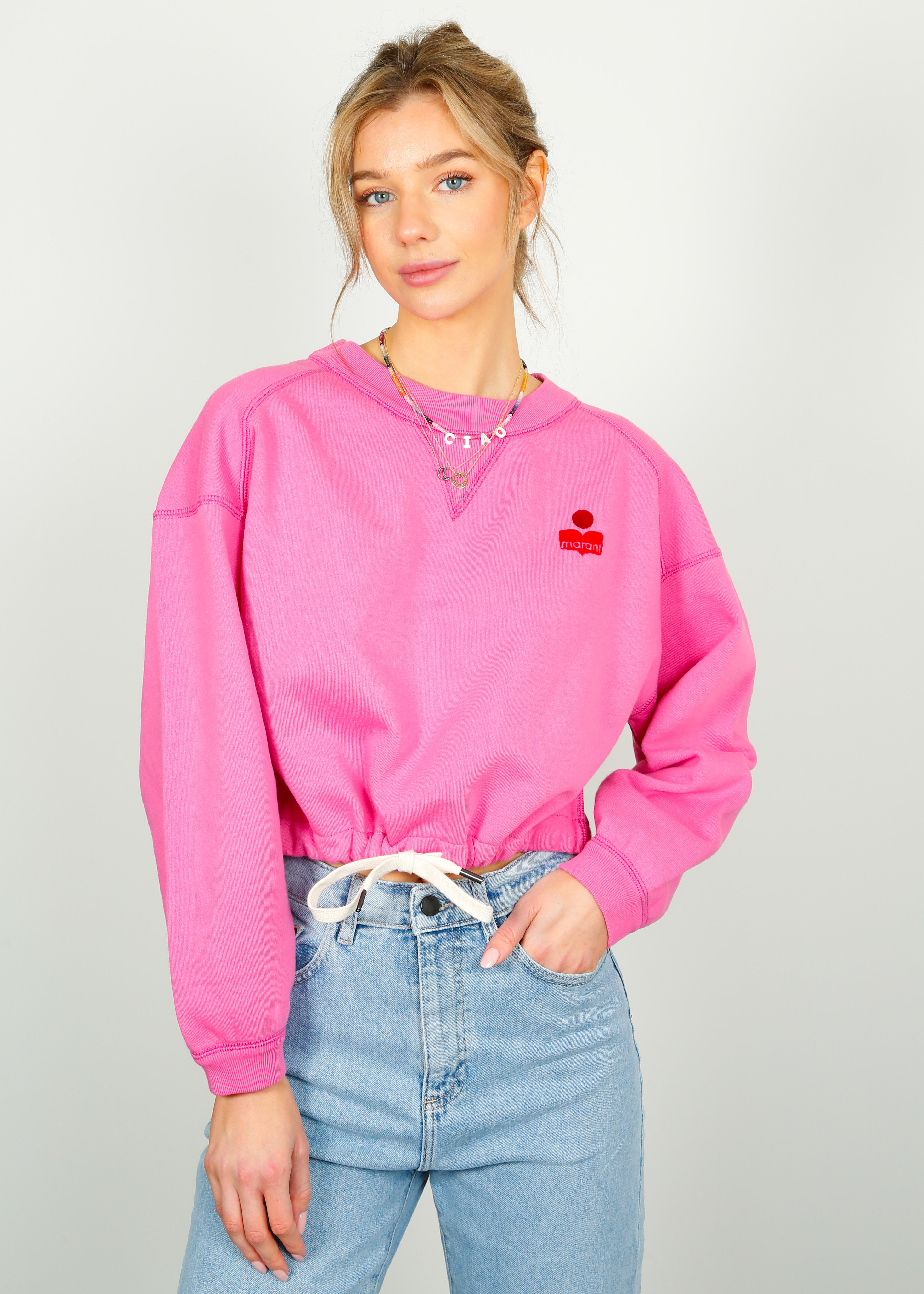 IM Margo Sweatshirt Top in Pink