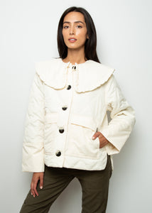You added <b><u>GANNI F7159 Recycled Ripstop Quilt Jacket in Egret</u></b> to your cart.