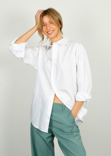 PARK  Cotton Shirt in White