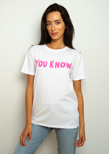 You added <b><u>BF You Know Tee in White, Pink</u></b> to your cart.