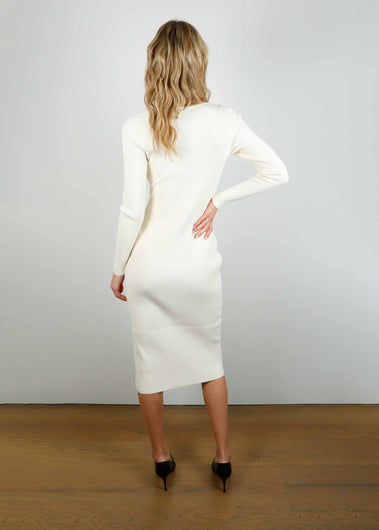 R&B Asher Knit Dress in Ivory