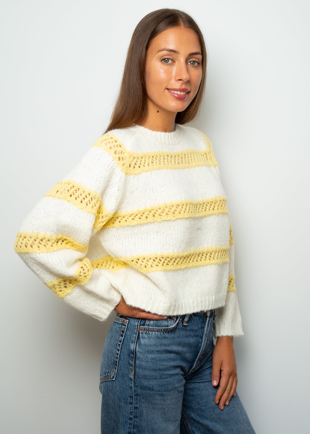 BR Roft Knit in Off White