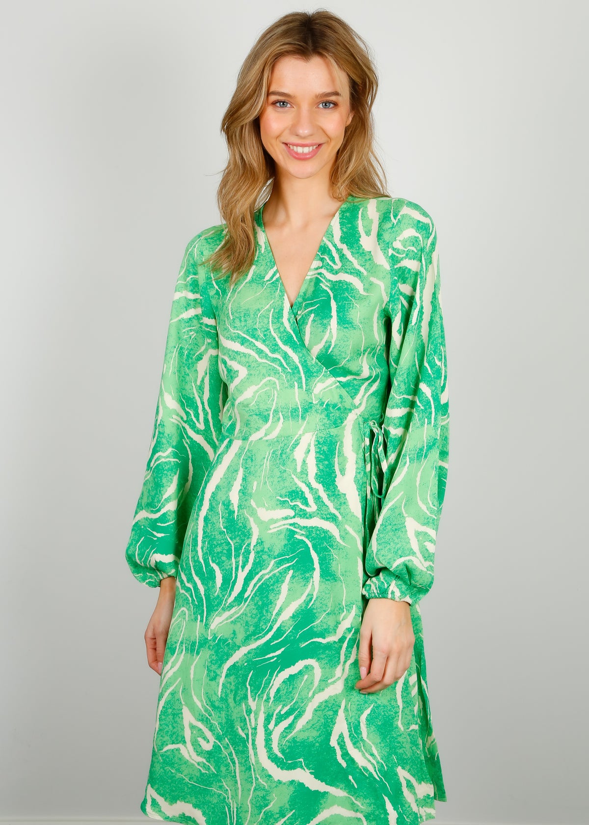 SLF Fiola Wrap Dress in Absinthe Green