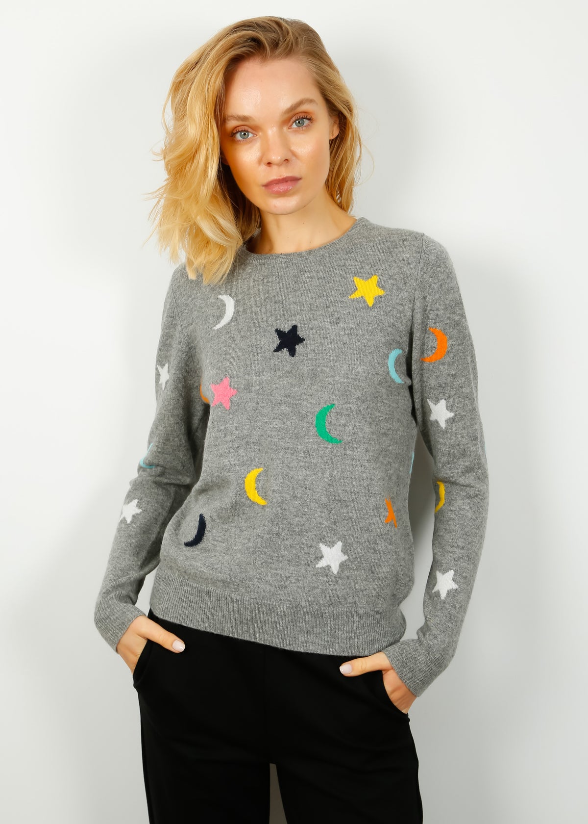 JU All Over Star, Moon Crew in Grey