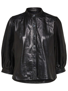 You added <b><u>SLF Milla leather shirt in black</u></b> to your cart.