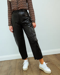 You added <b><u>SLF Agnes cropped leather pant in black</u></b> to your cart.