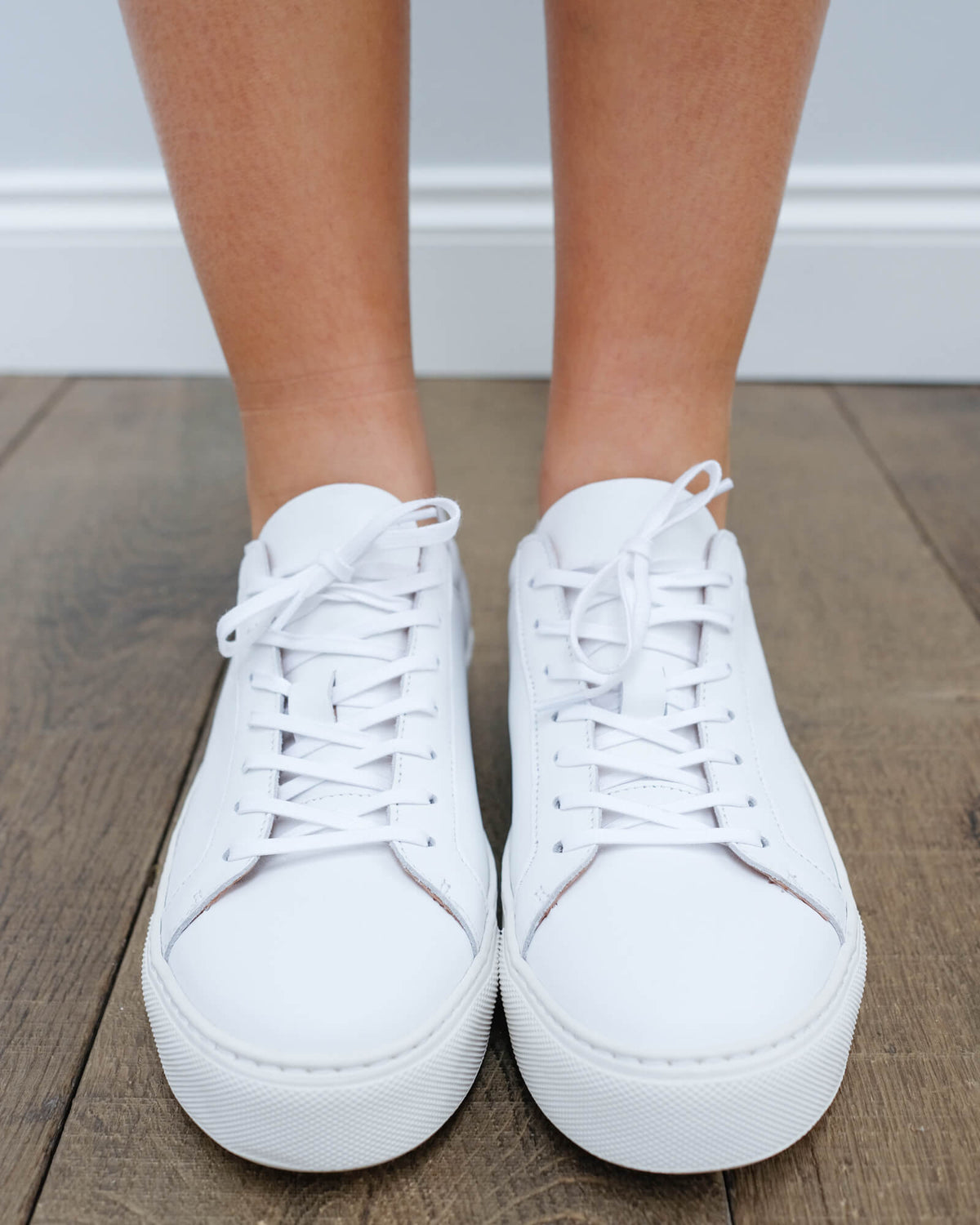 SLF Donna leather sneakers in white