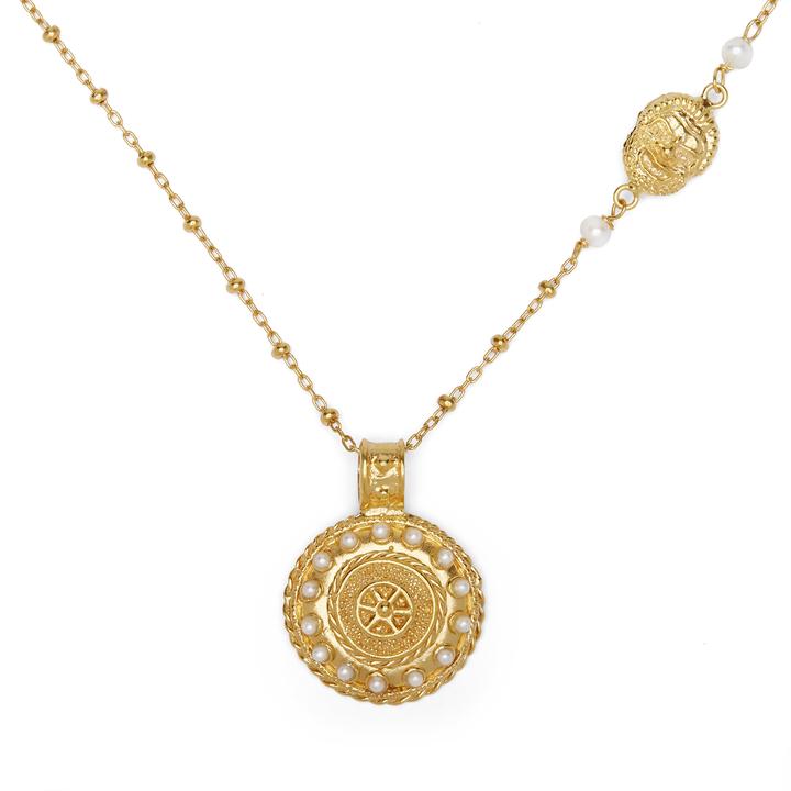 Laran pendant necklace in gold