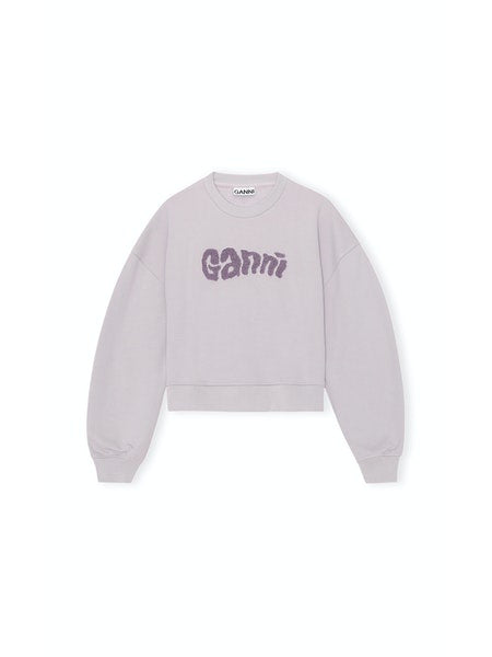 GANNI T2977 Isoli Sweatshirt in Misty Lilac