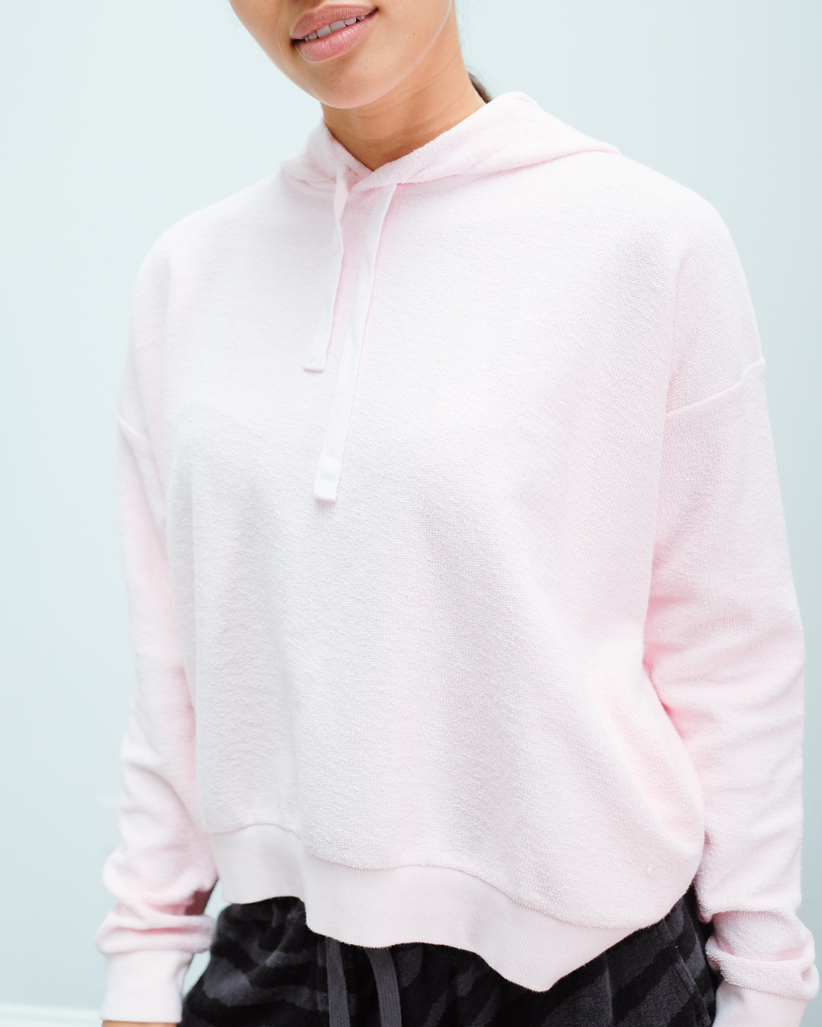 JU Reverse sweat hoodie in blossom