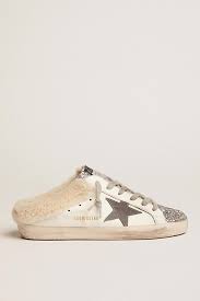 GG Superstar Trainers with Shearling Lining in White