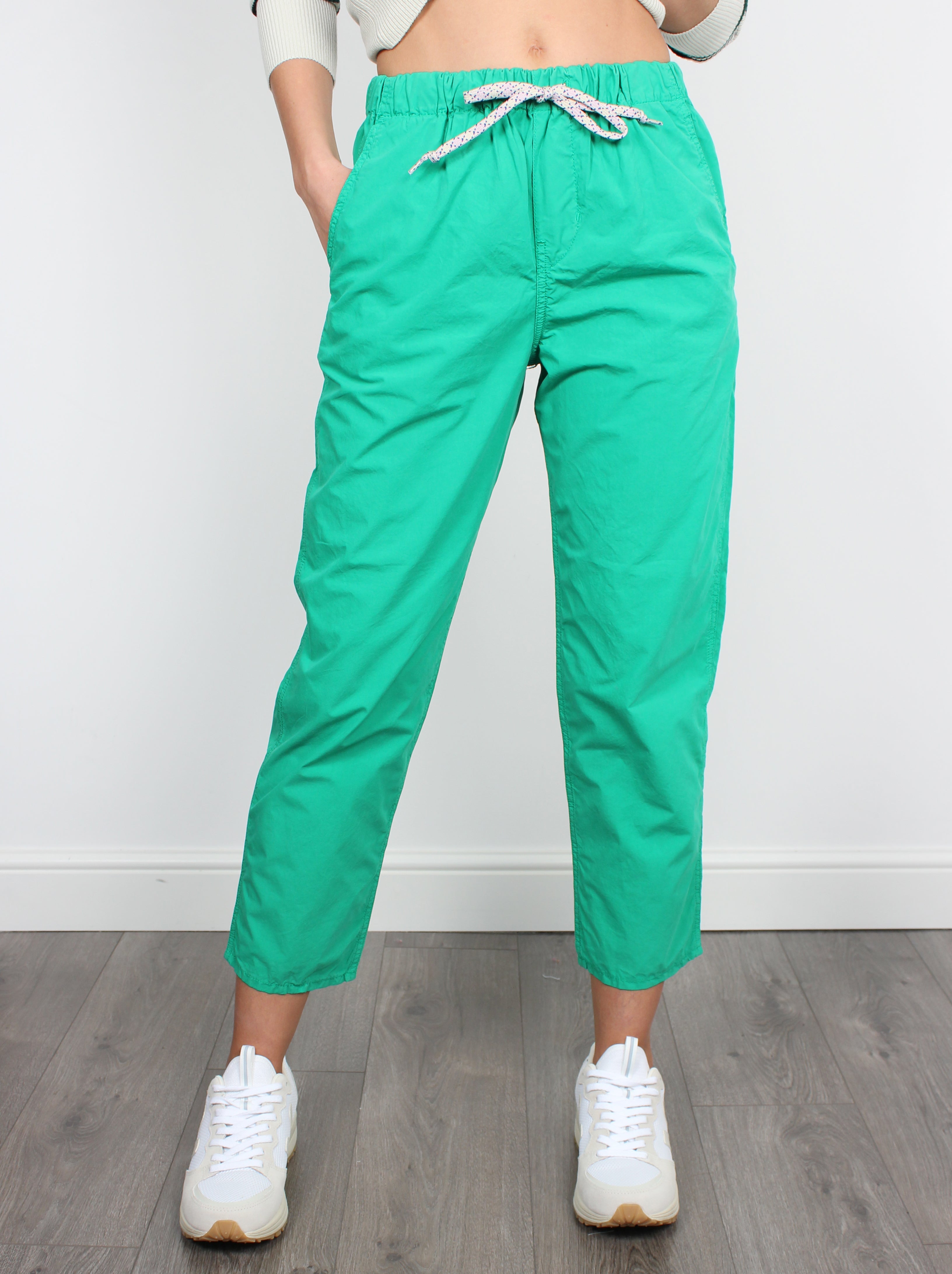 BR Pizzy Cotton Trousers in Emerald