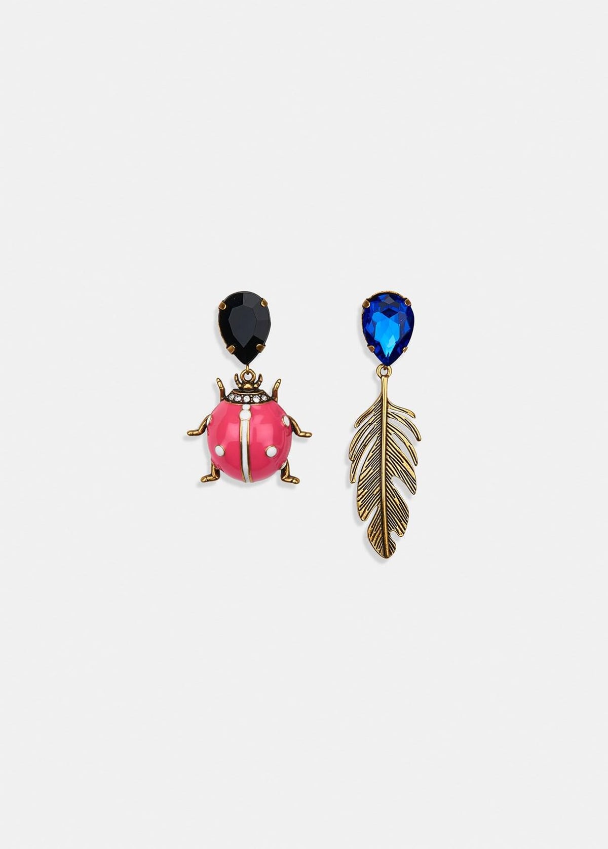 EA Valessi love bug earrings in pink